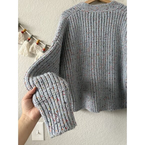 Munthe Tend Cardigan Chunky Knit Wool Blend Slouchy Boho Made In Italy 38 US 8 - Picture 10 of 10